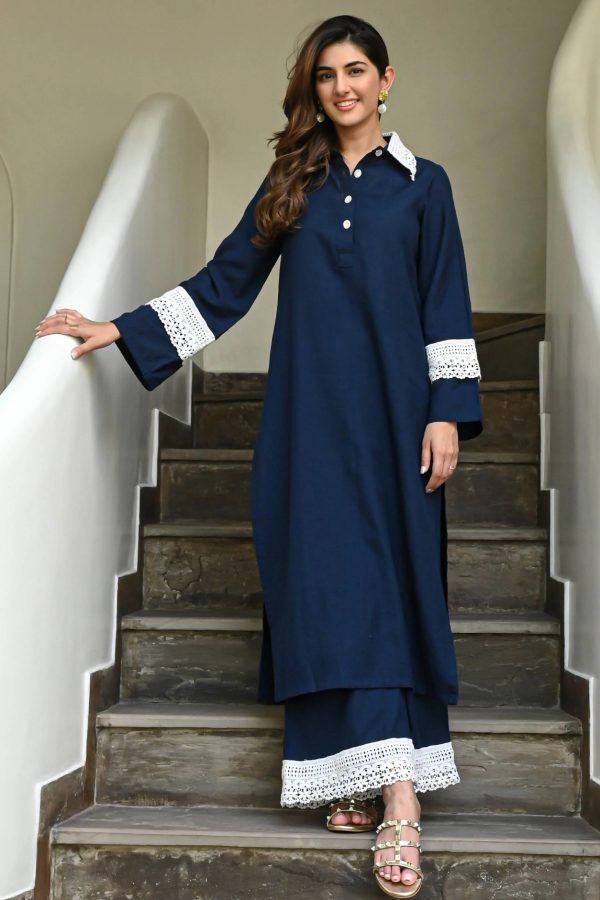 Alsrina Blue Zodiac Luxe Coord Set