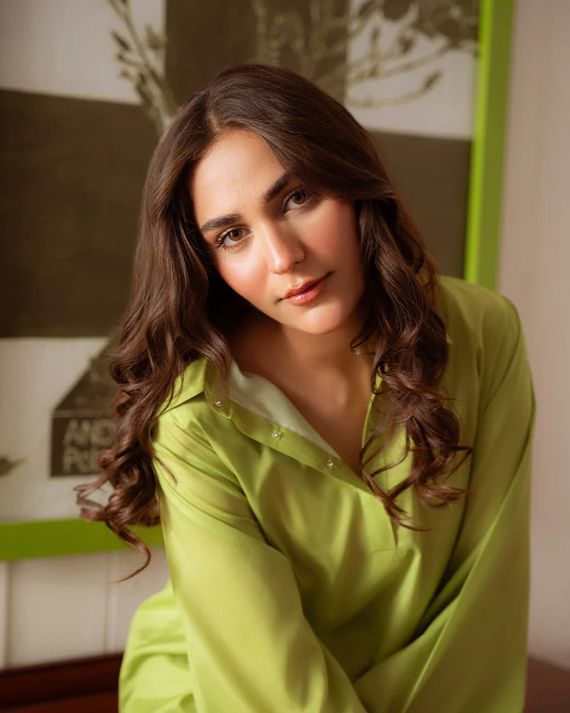 Lime Forest Luxe Kurta Set