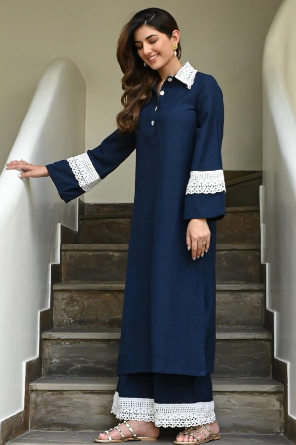 Alsrina Blue Zodiac Luxe Coord Set