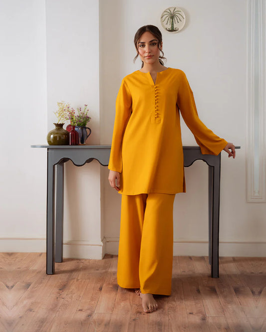 Mustard Luxe Kurta Set