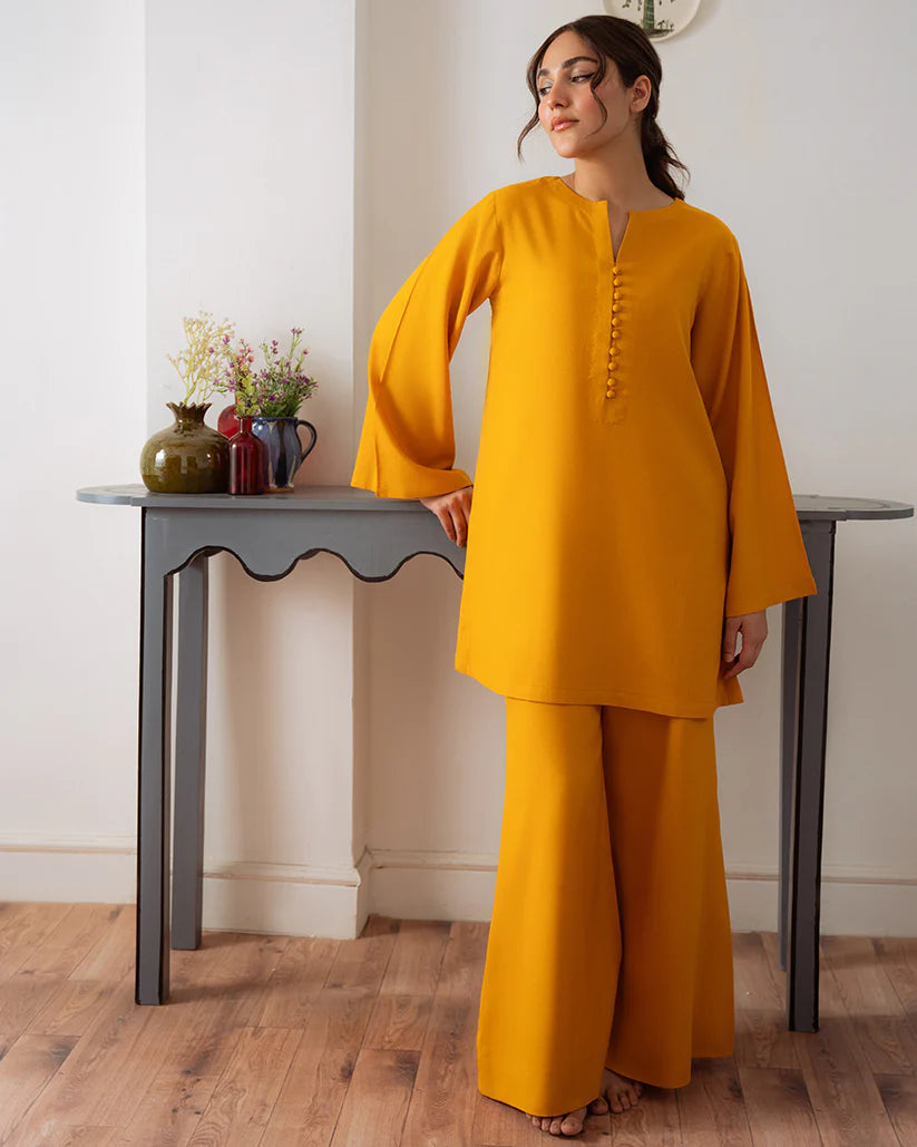 Mustard Luxe Kurta Set
